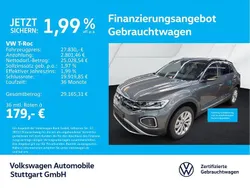 Indiumgrau metallic/schwarz Gebraucht 2024 VW T-Roc Style SUV | 27.830 € (Guter Preis)