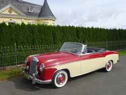 Kirschrot 519 elfenbein 608 Gebraucht 1960 Mercedes 220 SE Cabrio | 158.500 €