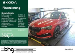 Rot Gebraucht 2022 Skoda Scala Monte Carlo Kleinwagen | 22.730 € (Etwas zu teuer)