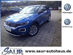 Ravennablau metallic/schwarz Gebraucht 2021 VW T-Roc Sport SUV | 18.989 € (Guter Preis)