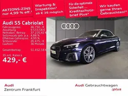 Nachtblau perl. porsche Gebraucht 2022 Audi S5 Cabriolet Sport Cabrio | 46.750 € (Fairer Preis)