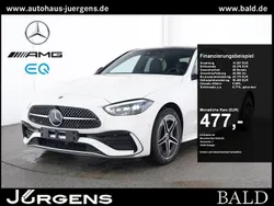 Weiss polarweiss Gebraucht 2025 Mercedes C300e AMG Limousine | 50.550 € (Fairer Preis)