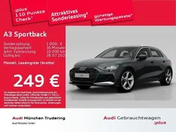 Grau Gebraucht 2024 Audi A3 Sportback Advanced Limousine | 35.342 € (Fairer Preis)