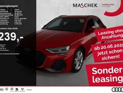 Progressivrot metallic Gebraucht 2024 Audi A3 Sportback S-Line Limousine | 34.720 € (Fairer Preis)