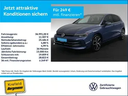 Blau / anemonenblau Gebraucht 2024 VW Golf VIII Edition Limousine | 36.991 € (Teuer)