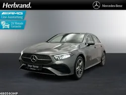 Metalliclack mountaingrau Gebraucht 2023 Mercedes A250 AMG Limousine | 31.880 € (Fairer Preis)