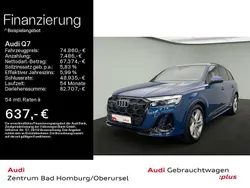 Ascariblau metallic Gebraucht 2024 Audi Q7 S-Line SUV | 74.860 € (Guter Preis)