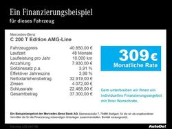 Grau Gebraucht 2024 Mercedes C200 AMG line Limousine | 40.850 € (Fairer Preis)