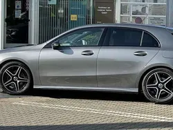 Grau Gebraucht 2018 Mercedes A250 AMG line Limousine | 27.900 € (Etwas zu teuer)