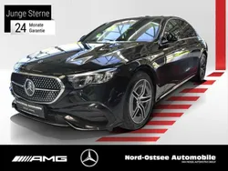 Metalliclack obsidianschwarz Gebraucht 2024 Mercedes E220 AMG Limousine | 52.990 € (Guter Preis)