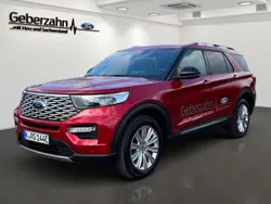 Rot Gebraucht 2023 Ford Explorer Hybrid Platinum SUV | 52.890 € (Superpreis)