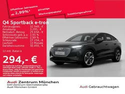 Mythosschwarz metallic Gebraucht 2022 Audi Q4 e-tron SUV | 32.413 € (Fairer Preis)