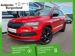 Rot Gebraucht 2019 Skoda Karoq SportLine SUV | 19.890 € (Etwas zu teuer)