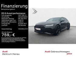 Sebringschwarz kristalleffekt Gebraucht 2024 Audi RS6 Performance Kombi | 126.799 € (Guter Preis)