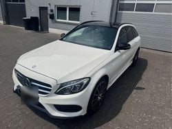 Weiß Gebraucht 2017 Mercedes C400 AMG line Kombi | 27.450 € (Fairer Preis)