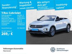 Weiß Gebraucht 2025 VW T-Roc Cabriolet Goal Cabrio | 29.990 € (Superpreis)
