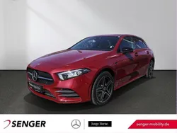 Rot Gebraucht 2021 Mercedes A250 AMG Limousine | 27.170 € (Fairer Preis)
