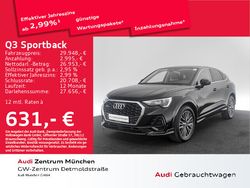 Mythosschwarz metallic Gebraucht 2020 Audi Q3 Sportback Design SUV | 29.948 € (Guter Preis)