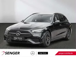 Schwarz Gebraucht 2024 Mercedes C180 AMG line Kombi | 37.860 € (Fairer Preis)