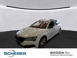 Moonweiß perleffekt (metallic) Gebraucht 2022 Skoda Superb SportLine Kombi | 34.980 € (Fairer Preis)