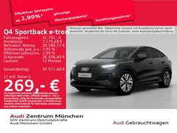 Mythosschwarz metallic Gebraucht 2022 Audi Q4 e-tron SUV | 30.451 € (Fairer Preis)