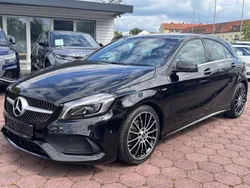 Nachtschwarz unilack Gebraucht 2017 Mercedes A180 AMG line Limousine | 19.900 € (Etwas zu teuer)