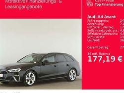 Mythosschwarz metallic Gebraucht 2022 Audi A4 S-Line Kombi | 24.950 € (Superpreis)