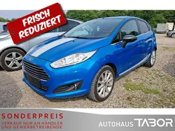 Arubablau metallic Gebraucht 2016 Ford Fiesta Titanium Kleinwagen | 8.685 € (Guter Preis)