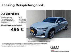 Grau Neu 2025 Audi A3 Sportback Sport Limousine | 38.555 € (Fairer Preis)