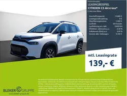 Weiß Gebraucht 2023 Citroën C3 Aircross Shine SUV | 14.880 € (Guter Preis)