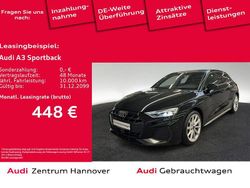 Schwarz Gebraucht 2024 Audi A3 Sportback S-Line Kleinwagen | 35.350 € (Guter Preis)