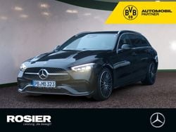 Schwarz / obsidianschwarz Gebraucht 2024 Mercedes C220 AMG Kombi | 49.990 €