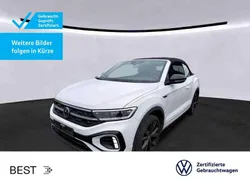 Pure white/schwarz Gebraucht 2022 VW T-Roc Cabriolet R-line Cabrio | 30.999 € (Etwas zu teuer)