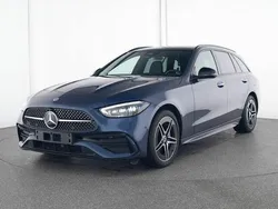 Lack sodalithblau Gebraucht 2024 Mercedes C300e AMG Kombi | 49.990 € (Fairer Preis)