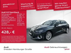 Grau Gebraucht 2024 Audi A3 Sportback Advanced Limousine | 27.990 € (Fairer Preis)