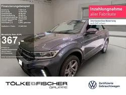 Rauchgrau (metallic) Gebraucht 2022 VW T-Roc Cabriolet R-line Cabrio | 31.948 € (Etwas zu teuer)