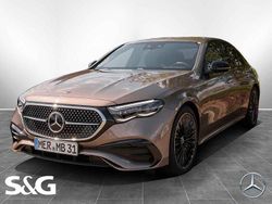 Metalliclack samtbraun Gebraucht 2025 Mercedes E220 AMG Limousine | 59.279 € (Etwas zu teuer)