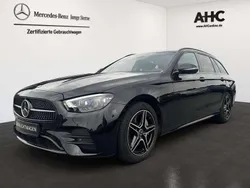 Metalliclack obsidianschwarz Gebraucht 2020 Mercedes E300 AMG Kombi | 27.900 € (Fairer Preis)
