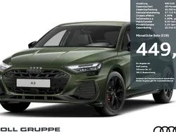 Grün Neu 2025 Audi A3 Sportback e-tron S-Line Limousine | 43.990 € (Superpreis)