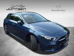 Denimblau Gebraucht 2020 Mercedes A250 AMG Limousine | 28.444 € (Etwas zu teuer)