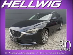 Deep crystal blue metallic Gebraucht 2024 Mazda 6 Exclusive Kombi | 28.280 € (Guter Preis)