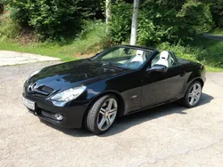 Schwarz Gebraucht 2009 Mercedes SLK200 2LOOK Edition Cabrio | 16.999 € (Etwas zu teuer)
