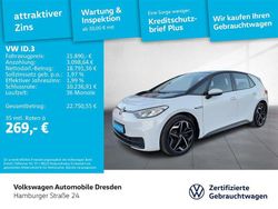 Gletscherweiß metallic/schwarz Gebraucht 2022 VW ID.3 Pro Kleinwagen | 21.490 € (Guter Preis)