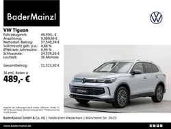 Oyster silver metallic Gebraucht 2025 VW Tiguan Goal SUV | 46.930 € (Superpreis)
