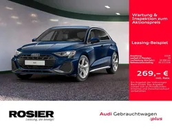 Blau / ascariblau Gebraucht 2025 Audi A3 Sportback S-Line Limousine | 36.572 € (Guter Preis)