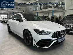 Weiß Gebraucht 2023 Mercedes CLA45 AMG Shooting Brake Premium Plus Kombi | 59.789 € (Fairer Preis)