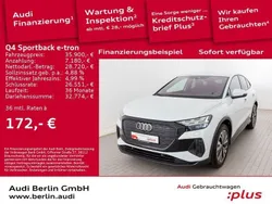 Gletscherweiß metallic Gebraucht 2022 Audi Q4 Sportback e-tron Ambiente SUV | 35.900 € (Superpreis)