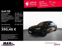 Mythosschwarz metallic Gebraucht 2024 Audi Q8 Ambiente SUV | 87.979 € (Teuer)