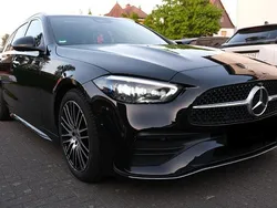 Schwarz Gebraucht 2022 Mercedes C220 AMG line Kombi | 35.600 € (Teuer)