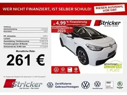 Gletscherweiß metallic schwarz (metallic) Gebraucht 2021 VW ID.3 Pro Kleinwagen | 21.948 € (Fairer Preis)